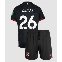 West Ham United Max Kilman #26 Auswärts Trikotsatz Kinder 2024-25 Kurzarm (+ Kurze Hosen)